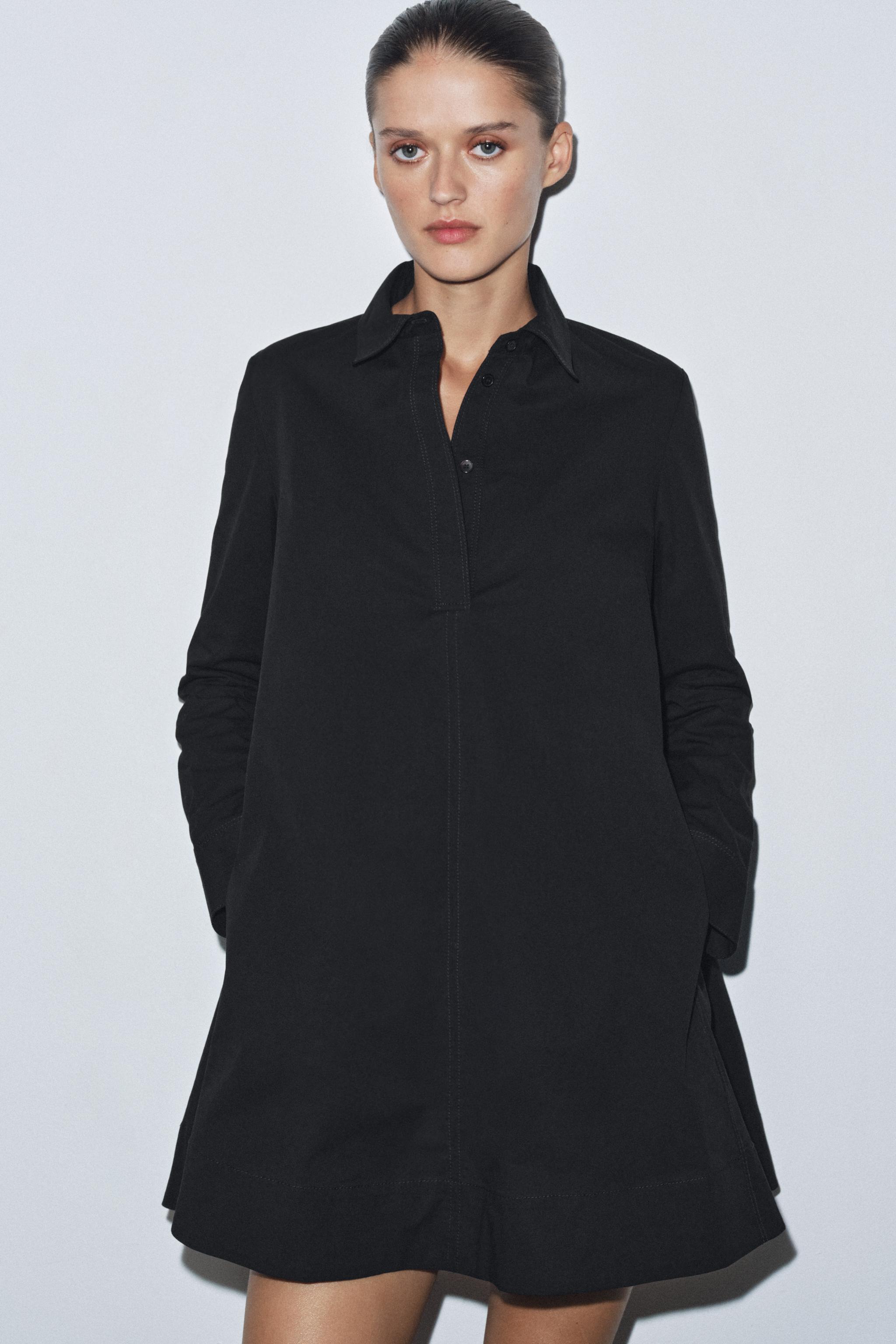 POPLIN SHIRT DRESS ZW COLLECTION
